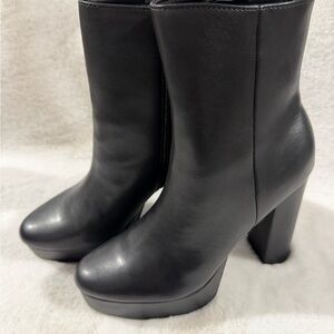 Marc Fisher Black Heeled Boots